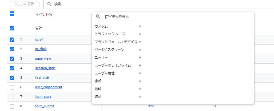 GA4 クリックイベント 確認方法 レポート