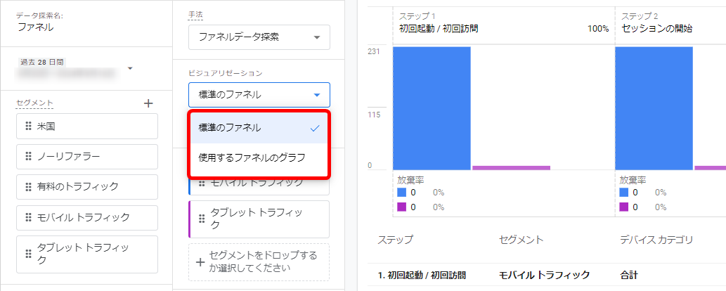 GA4 Googleアナリティクス ファネルデータ探索 目標到達プロセス 活用例